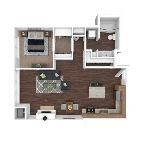 Floor plan layout diagram for 1N
